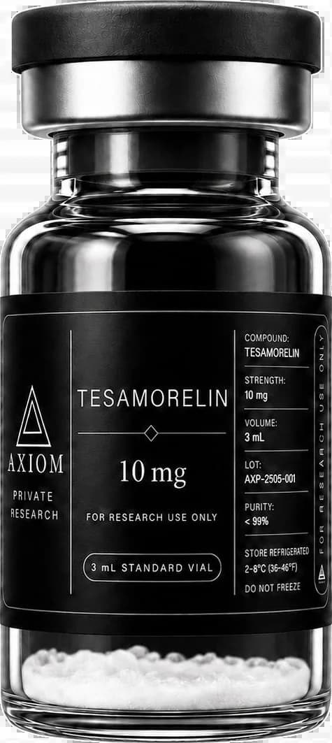 Tesamorelin research peptide vial